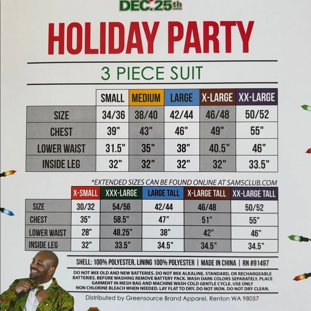 Dec 25Th piece suit